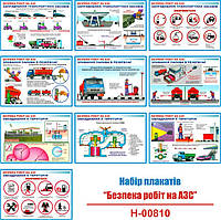 "Безпека робіт на АЗС" (10 плакатів, ф. А3)
