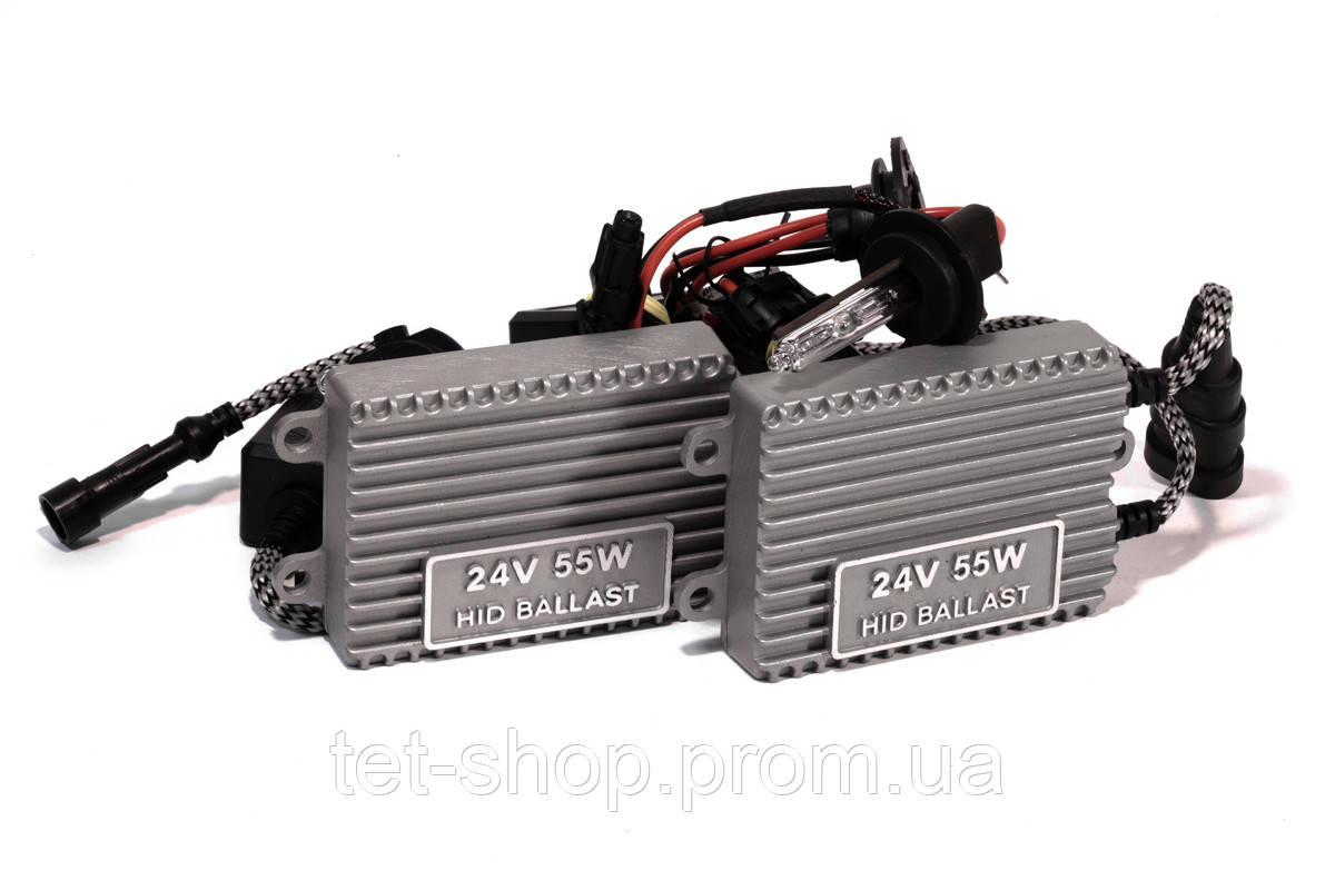 

Комплект ксенона H7 6000К 24v с блоками AC. КВАНТ