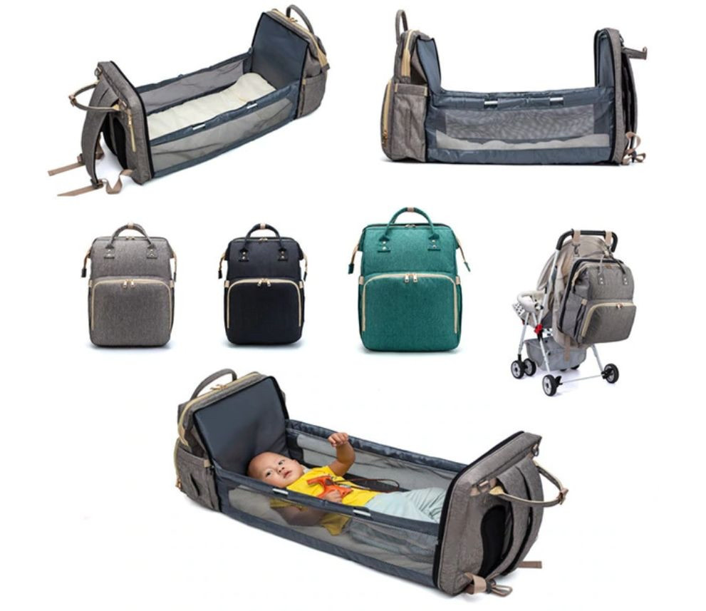 

Многофункциональная детская сумка кровать Ganen Baby Bed and Bag рюкзак для мам