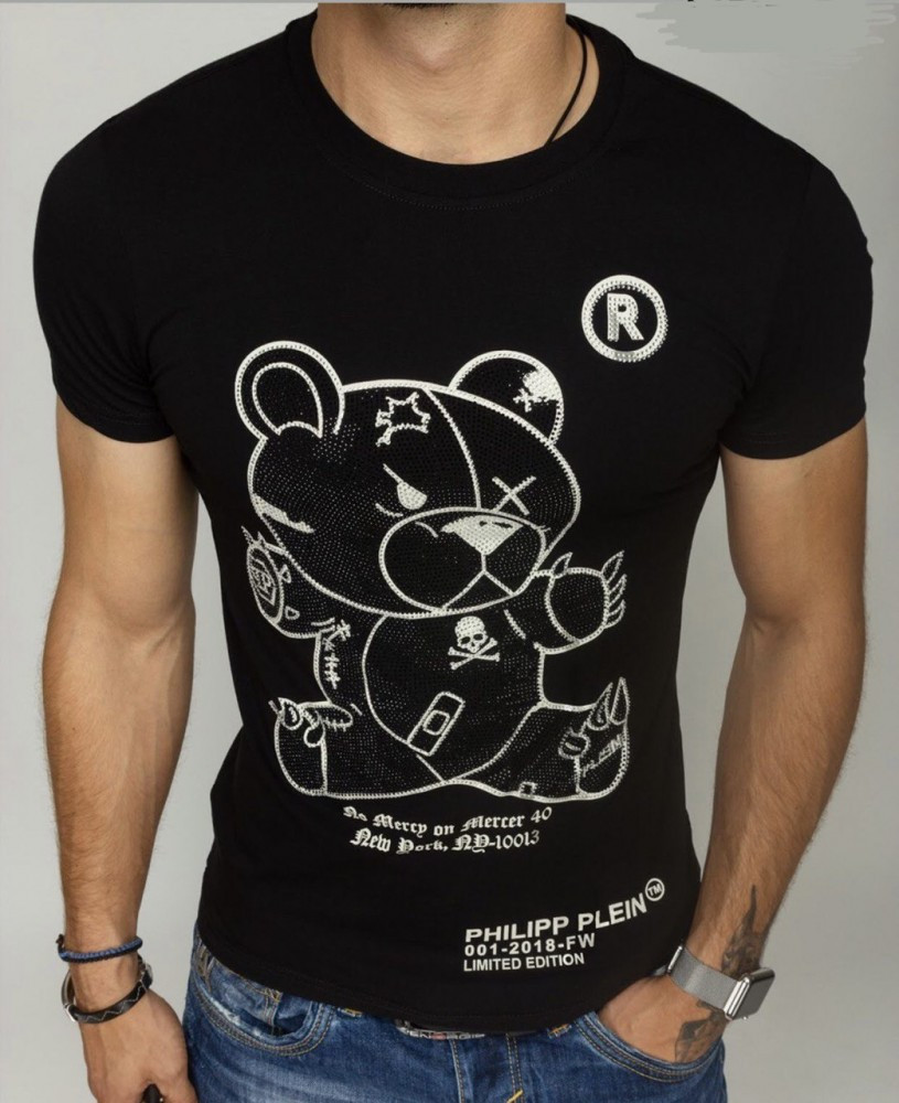 

Футболка Philipp Plein bear bw 502 black