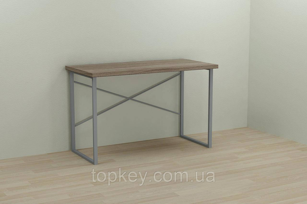 

Компьютерный стол Ferrum-decor Дейв 75x120x70 серый ДСП Дуб Сонома Труфель 32мм