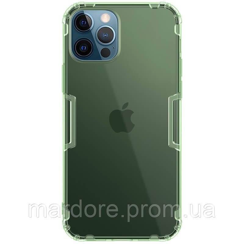 

TPU чехол Nillkin Nature Series для Apple iPhone 12 Pro Max (6.7, Темно-зеленый (прозрачный)