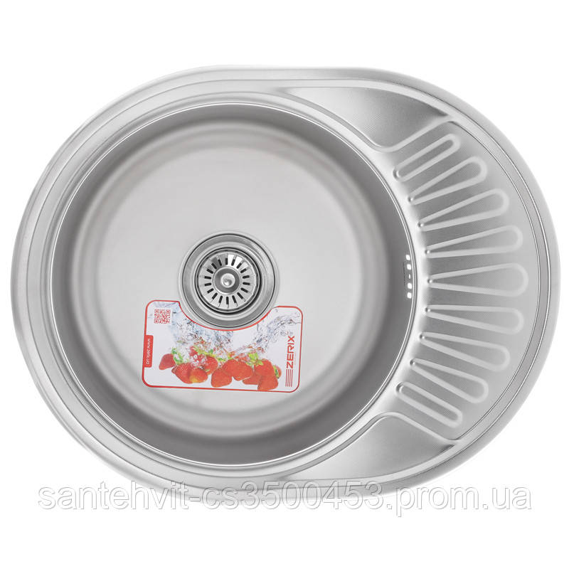 

Мойка кухонная ZERIX Z5745-06-160D (decor) (ZX1589), Стальной