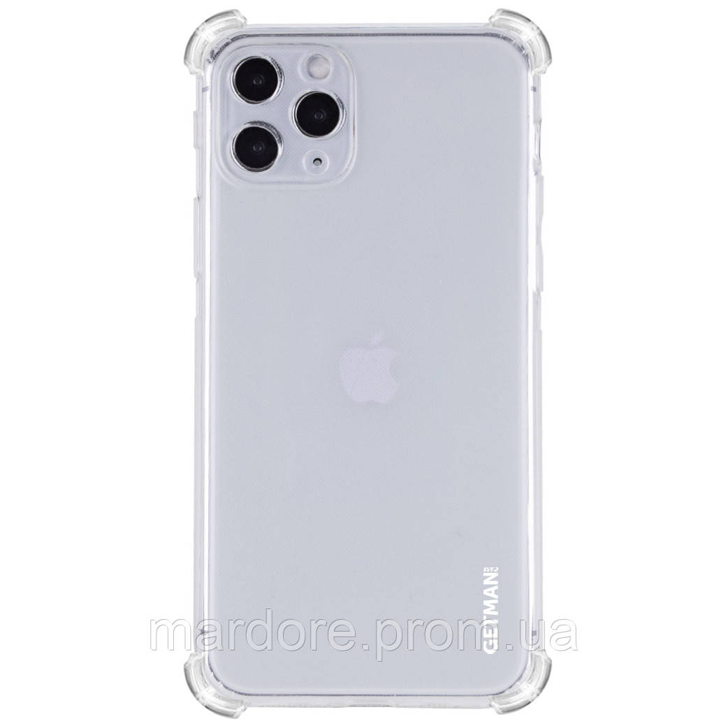 

TPU чехол GETMAN Ease logo усиленные углы для Apple iPhone 11 Pro (5.8, Прозрачный / transparent