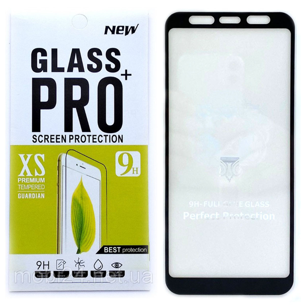

Защитное стекло Full Glue для Samsung Galaxy J8 2018 клей по всей поверхности (Black), Черный