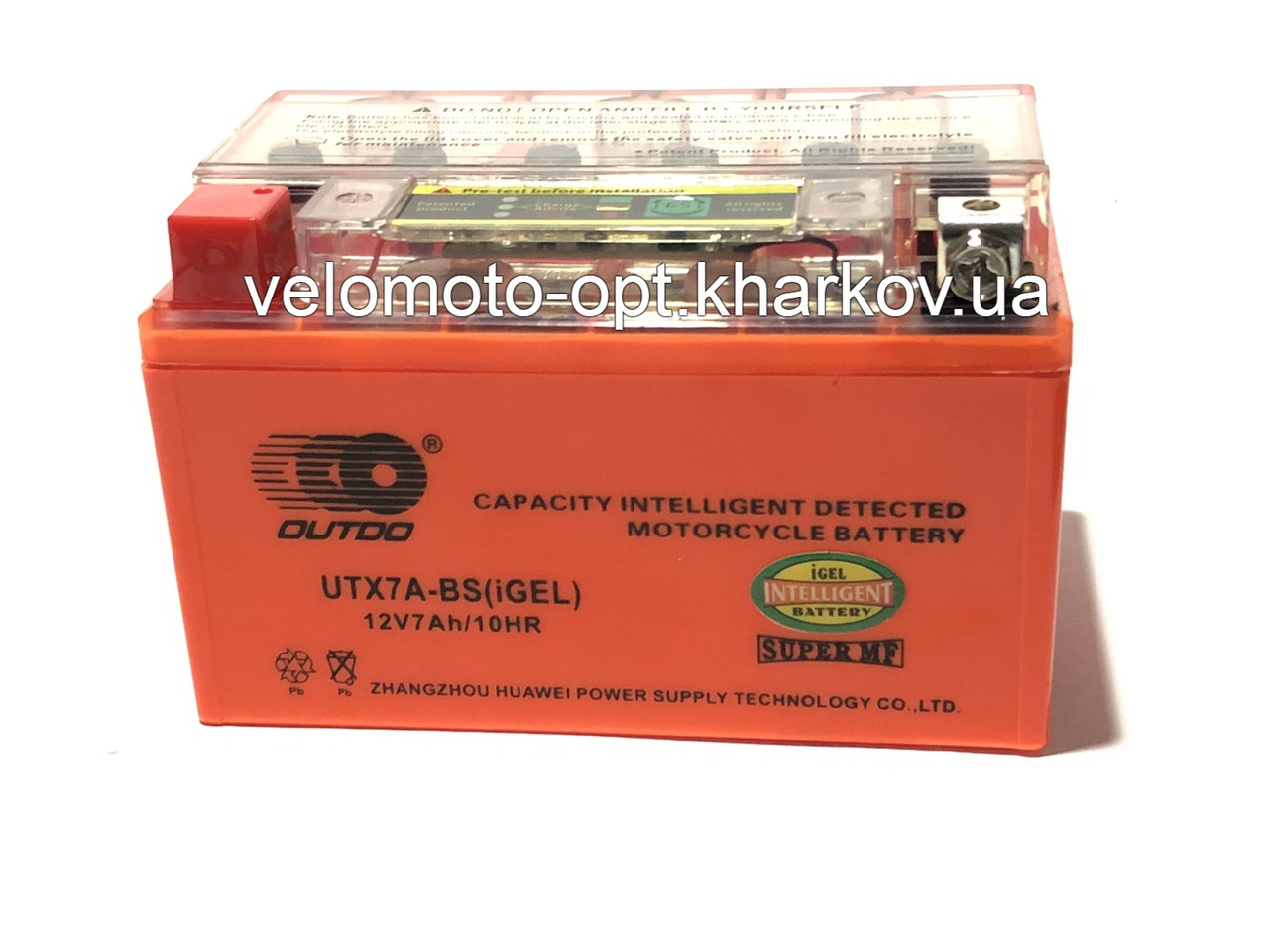 

Аккумулятор мото Outdo UTX7A-BS (12V7Ah/10HR) гелевый с индикатором