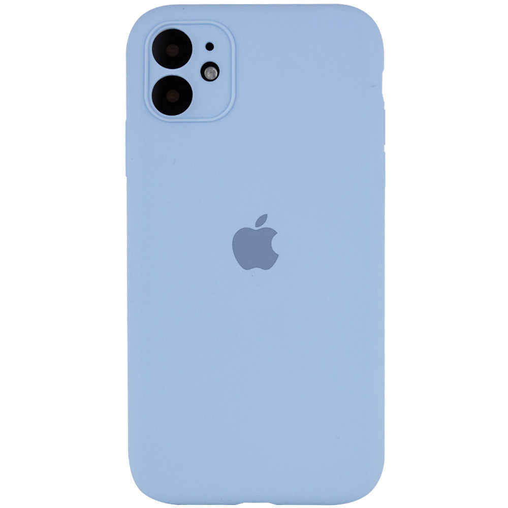 

Чехол Silicone Case Full Camera Protective (AA) для Apple iPhone 12 mini (5.4"), Голубой / lilac blue