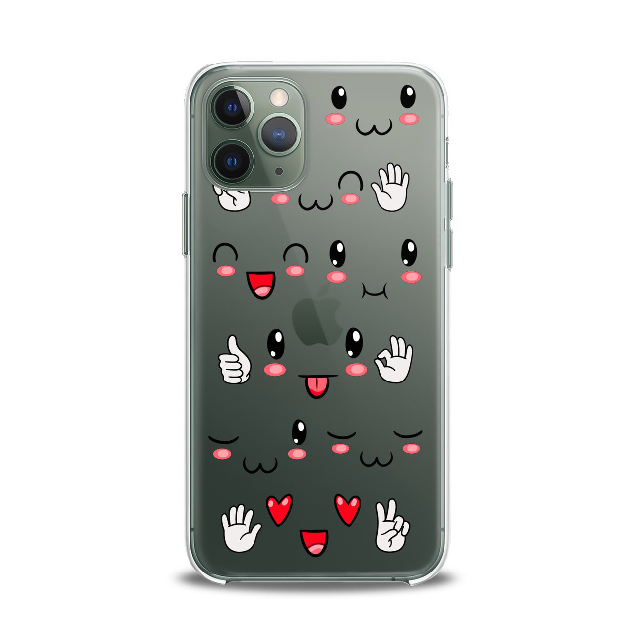 

Чехол силиконовый для Apple iPhone (Smile pattern) 5s/SE2020/6s+/7plus/8+/X/XsMax/Xr/11Pro/12mini5G, Разные цвета