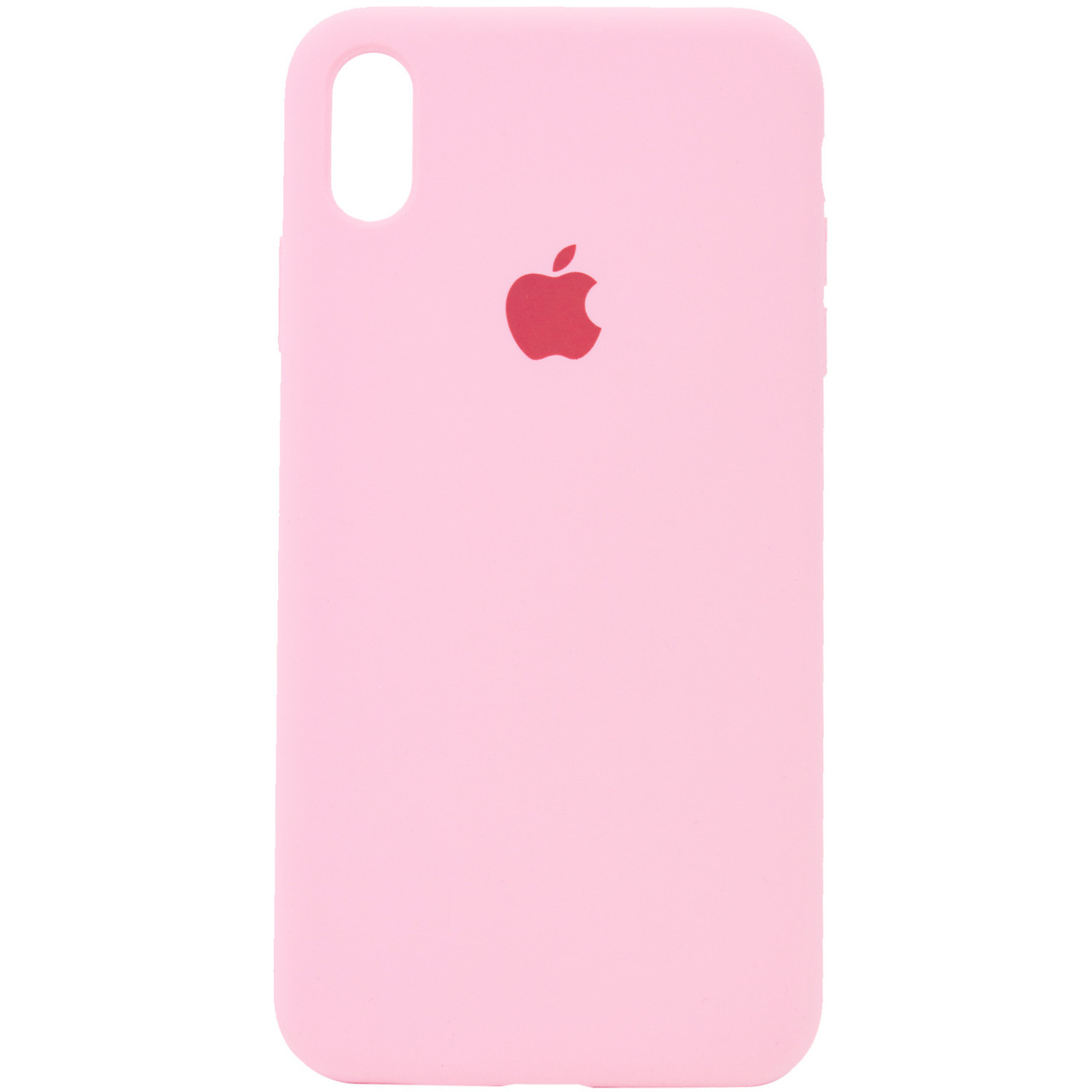 

Чехол Silicone Case Full Protective (AA) для Apple iPhone XR (6.1") Розовый / Light pink