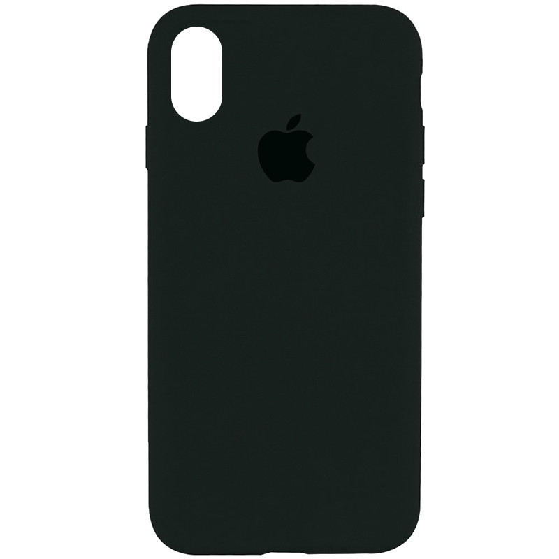 

Чехол Silicone Case Full Protective (AA) для Apple iPhone XR (6.1") Зеленый / Black Green