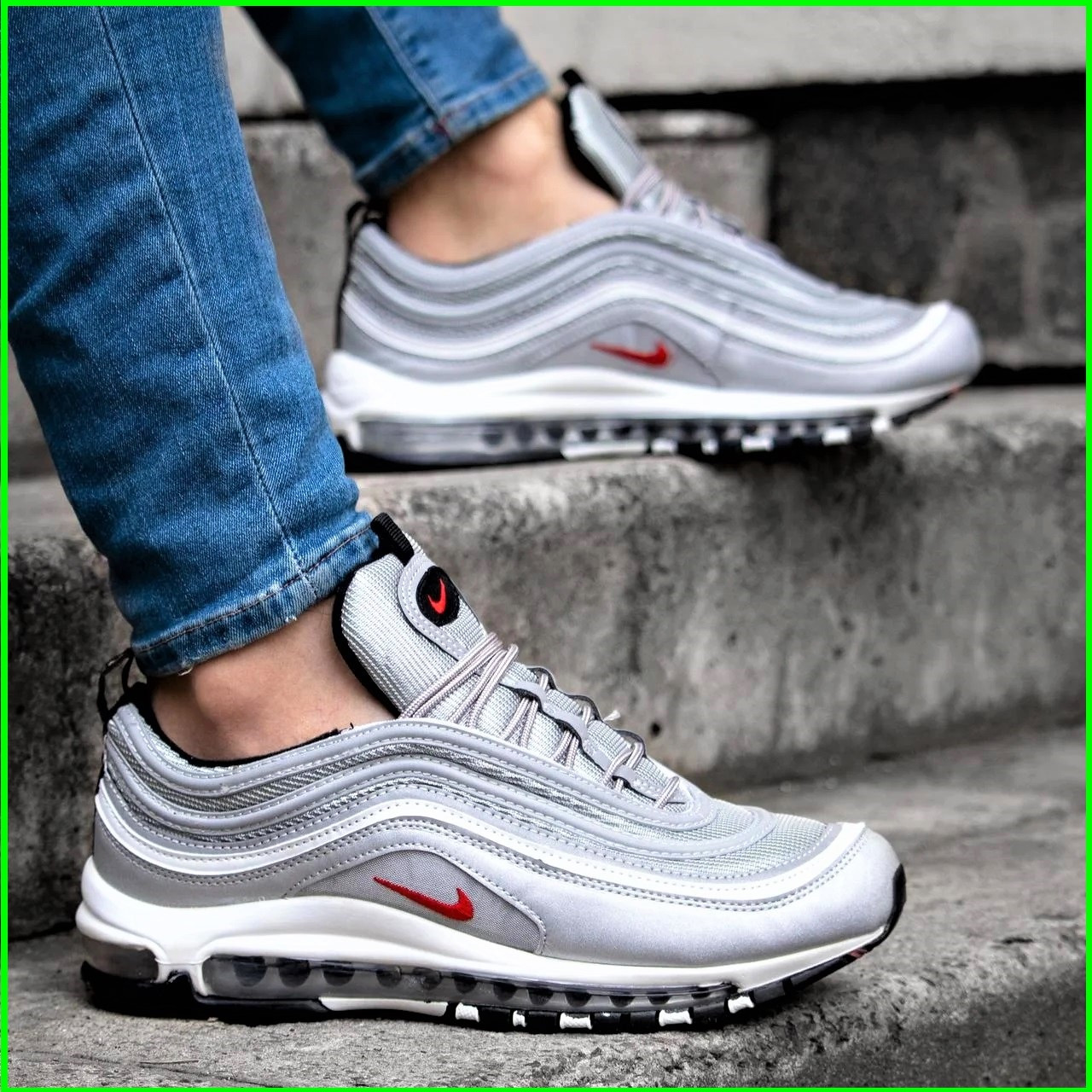 

Мужские Кроссовки N!ke Air Max 97 Серые Найк с Рефлектив (размеры: 41,42,43,44,45) Видео Обзор