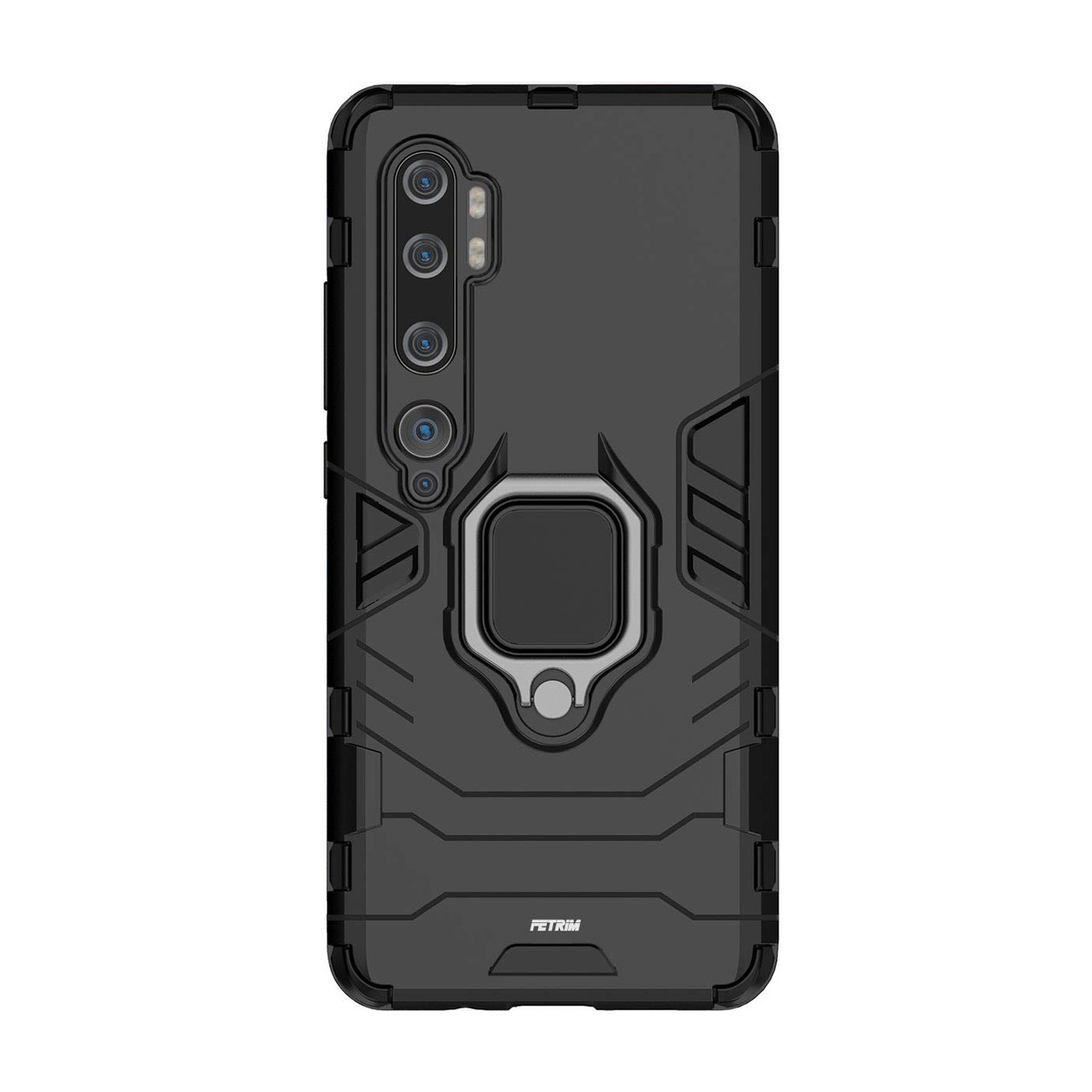 

Ударопрочный чехол Transformer Ring for Magnet для Xiaomi Mi Note 10 / Note 10 Pro/CC9 Pro Черный / Soul Black