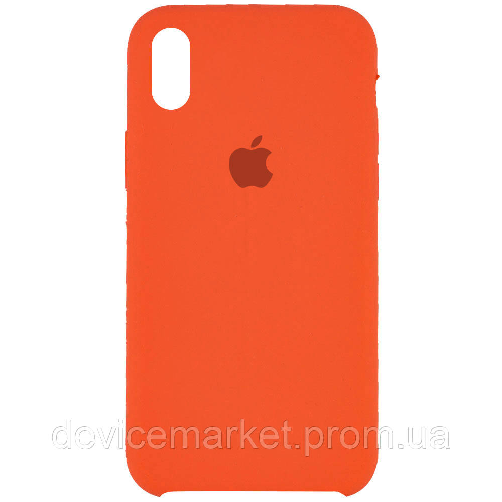 

Чехол Silicone Case для Apple iPhone XS Max (6.5") Оранжевый / Kumquat