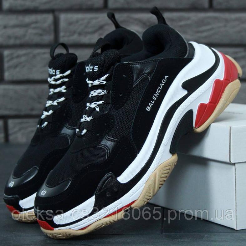 

Женские кроссовки в стиле Balenciaga Triple S, черный, белый, красный, Вьетнам 39, Разные цвета