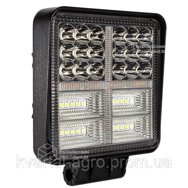 

Фара LED квадратная 48W (+ led х + strobe light), Черный