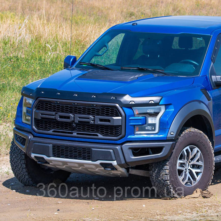 

Дефлектор капоту на Ford F-150 2017- Raptor текстурированный Textured Tough Guard TG8R17