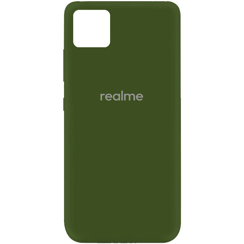 

Чехол Silicone Cover My Color Full Protective (A) Realme C11 Зеленый / Forest green