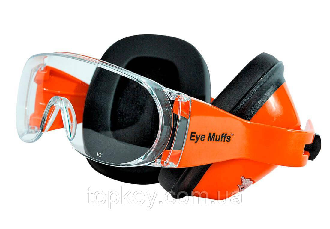 

Противошумные наушники с очками Eye Muffs Orange (990-02)