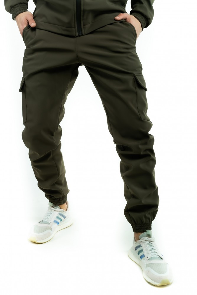 

Теплые штаны SoftShell "Intruder" хаки + подарок ключница