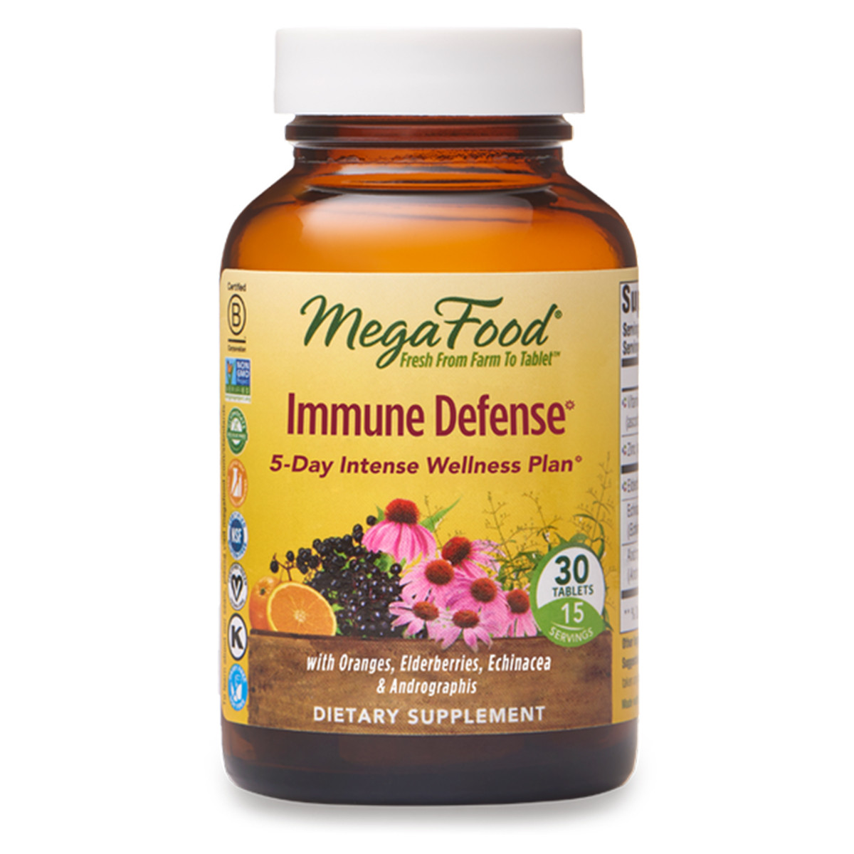 

Иммунная защита, Immune Defense, MegaFood, 30 таблеток