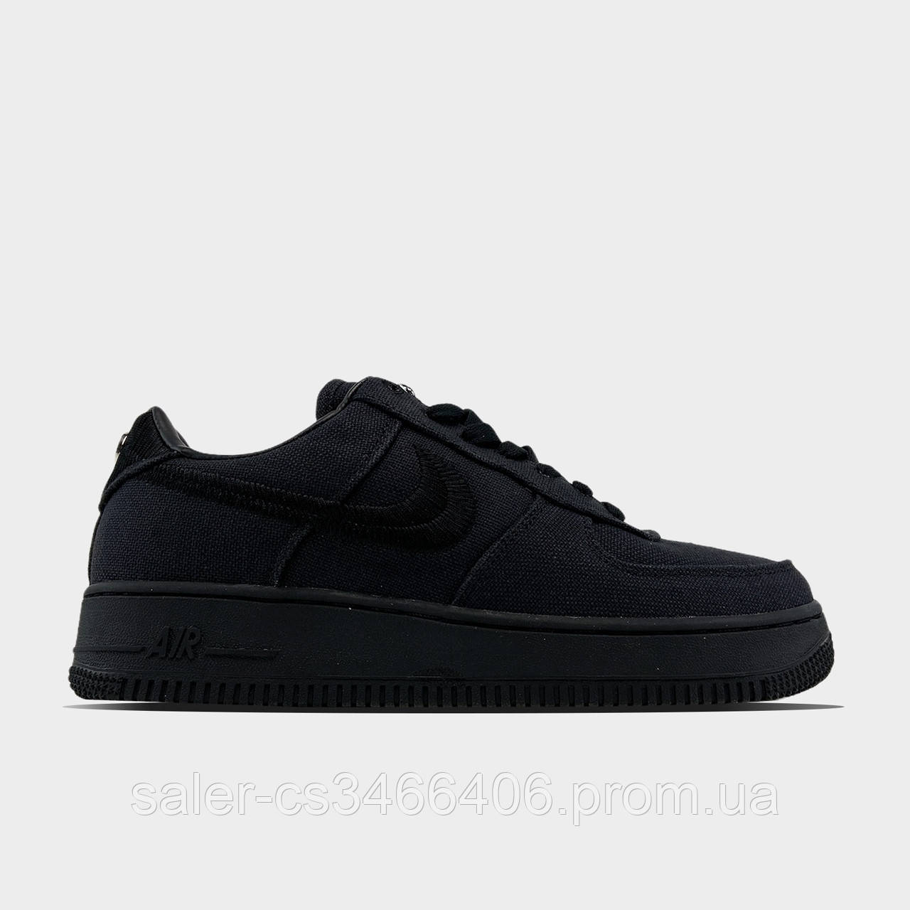 

Nike Air Force 1 Low Stussy Black (Черный), Чёрный