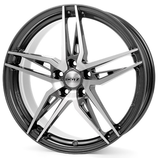 

DOTZ Interlagos Gunmetal polished R17 W7.5 PCD5x114.3 ET48 DIA71.6