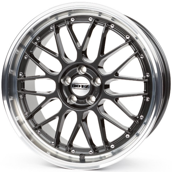 

DOTZ Revvo Gunmetal polished lip R17 W7.5 PCD5x114.3 ET48 DIA71.6