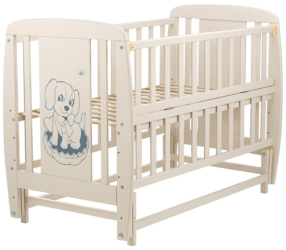 

Кровать Babyroom Собачка маятник, откидной бок DSMO-02 бук слоновая кость