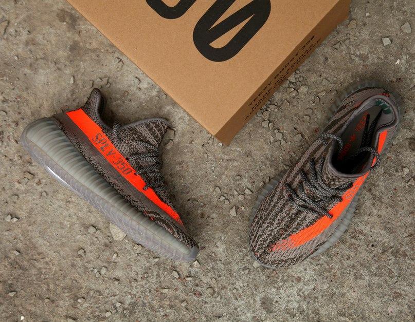 

Мужские кроссовки Adidas Yeezy Boost 350 V2 Steeple Grey Beluga / Адидас Изи Буст 350 в2 Серые Белуга 44, Серый