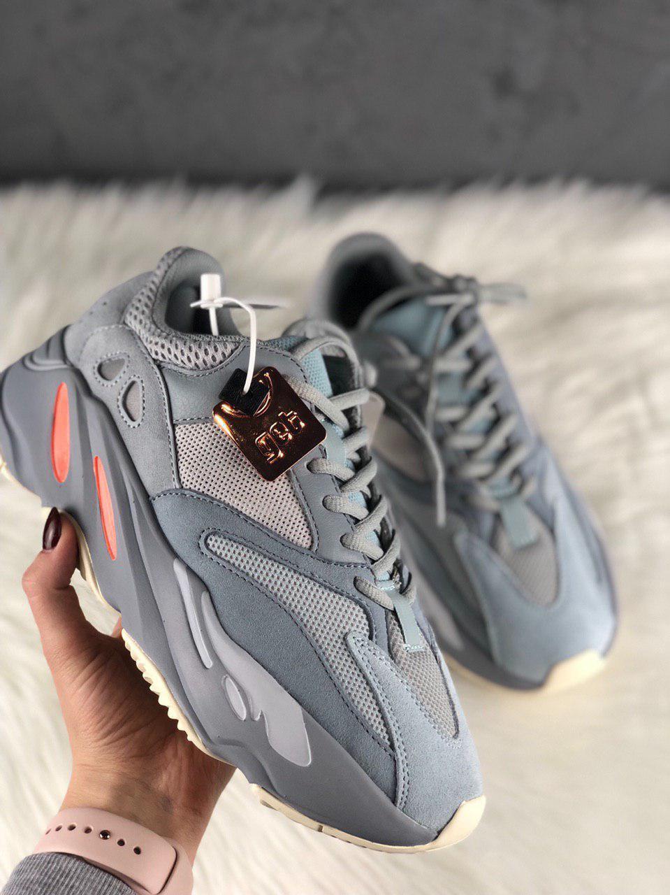 

Мужские кроссовки Adidas Yeezy Boost 700 Inertia Grey / Адидас Изи Буст 700 Инерция Серые 42, Серый