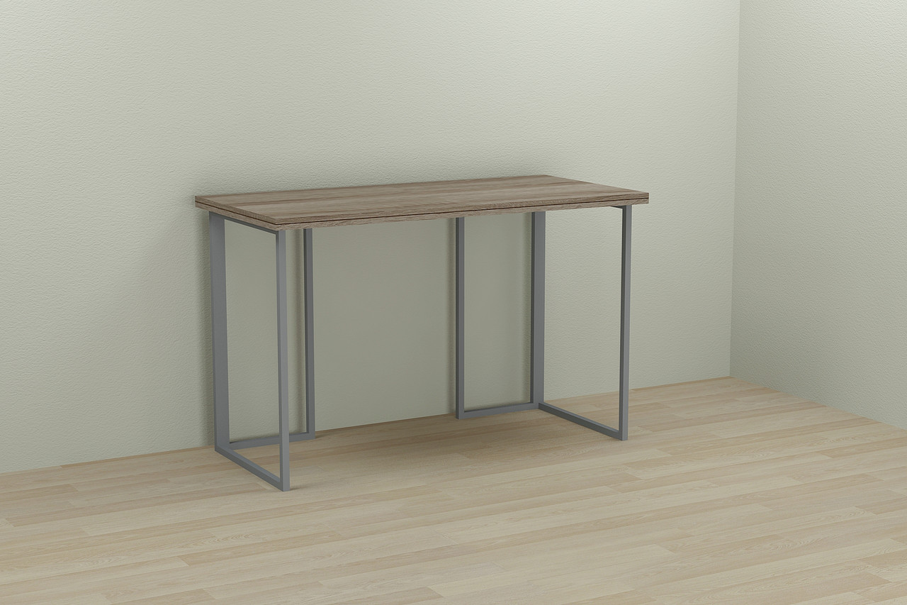 

Компьютерный стол Ferrum-decor Ханна 75x100x70 серый ДСП Дуб Сонома Труфель 32мм