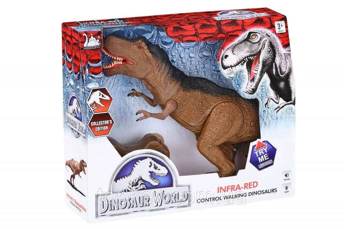 

Динозавр Same Toy Dinosaur World коричневый со светом и звуком (RS6123Ut)