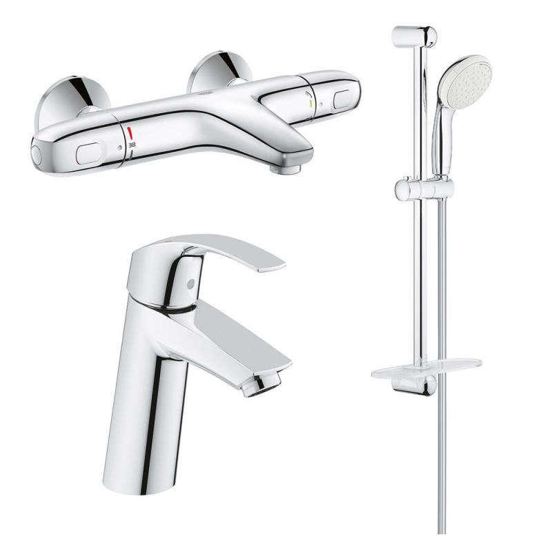 

Набор смесителей Grohe Grohtherm 1000 + Eurosmart 34101TM, Хром