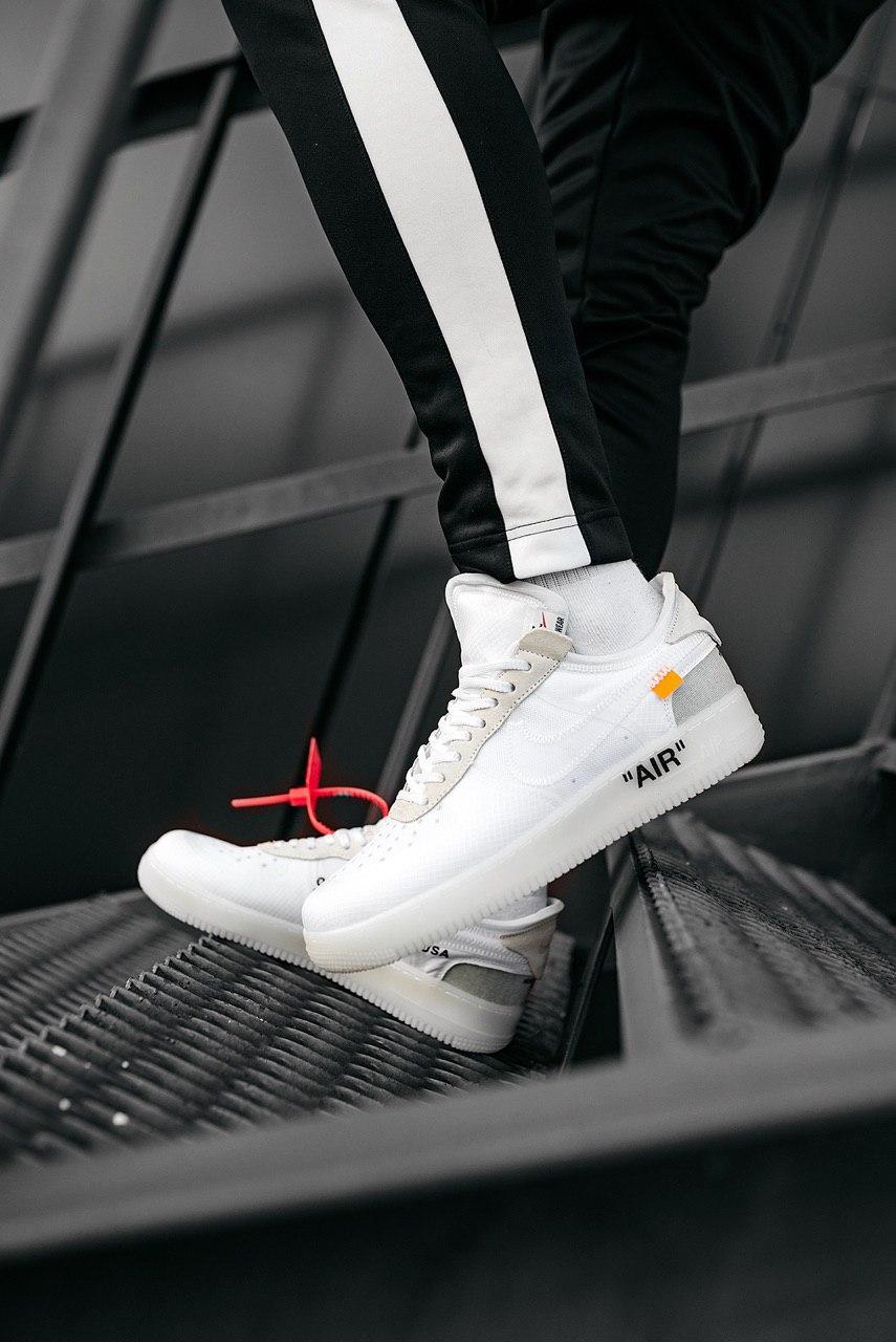 

Женские кроссовки Nike Air Force 1 Off-White White / Найк Аир Форс Офф-Вайт Белые 39, Белый