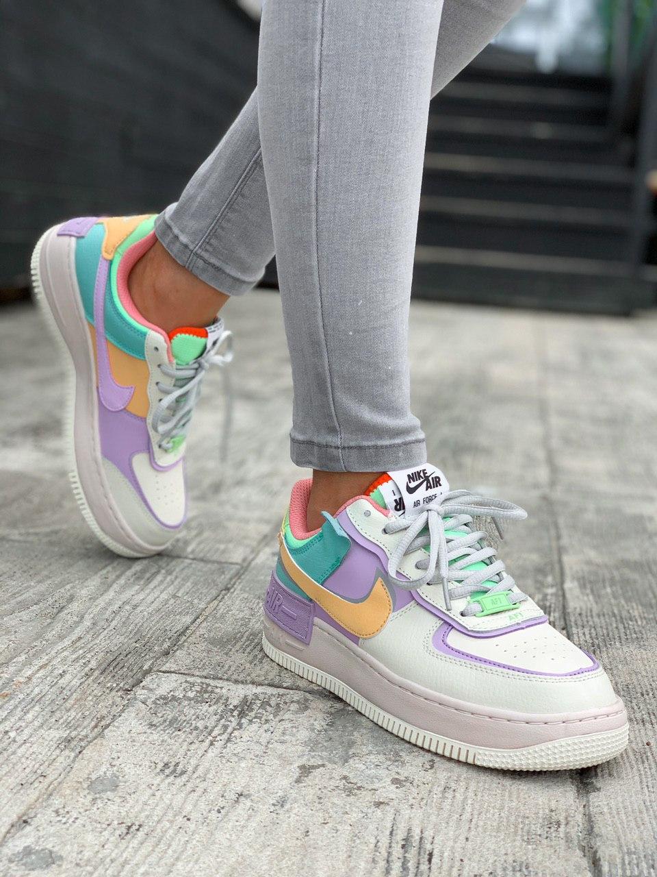 

Женские кроссовки Nike Air Force 1 Shadow MultiColor / Найк Аир Форс Шадоу 1 Разноцветные 39, Разные цвета