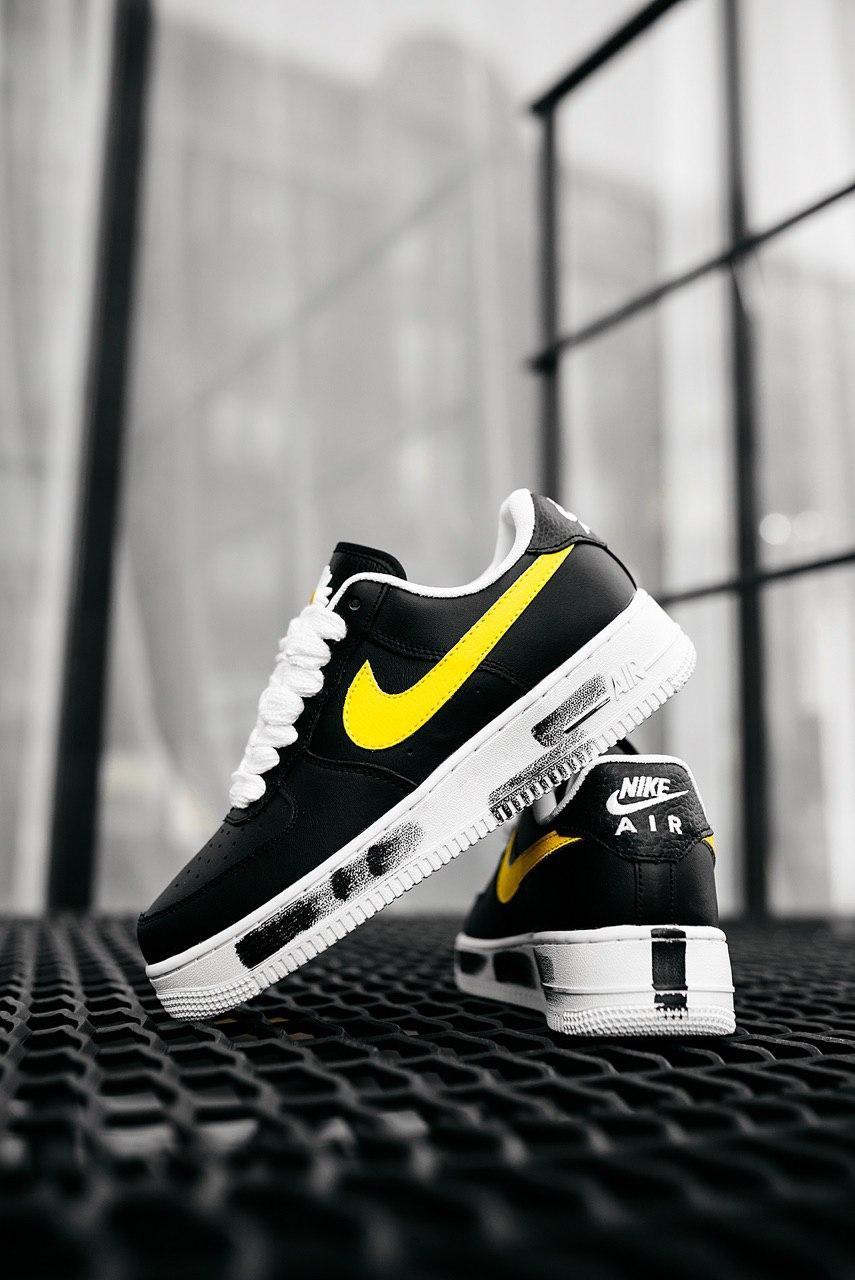 

Женские кроссовки Nike Air Force 1 Low G-Dragon Black Yellow / Найк Аир Форс 1 Лоу Черные Желтые 39, Черный