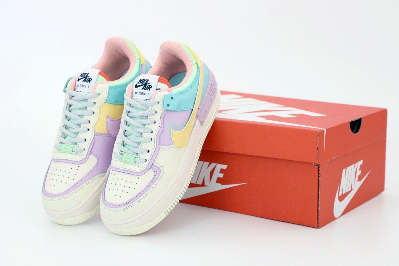 

Женские кроссовки Nike Air Force 1 Shadow Beige Violet / Найк Аир Форс 1 Шадоу Бежевые Фиолетовые 39, Разные цвета