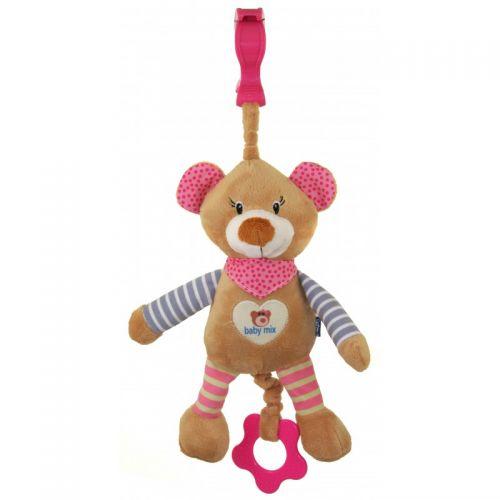 

Игрушка подвеска c вибро Мишка розовый Baby Mix STK16300P, Комбинированный