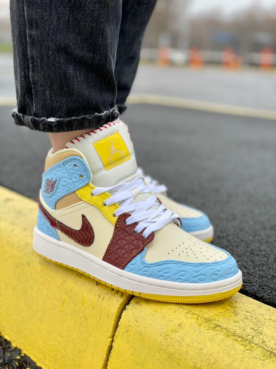 

Женские кроссовки Nike Air Jordan 1 MultiColor / Найк Аир Джордан 1, Разные цвета