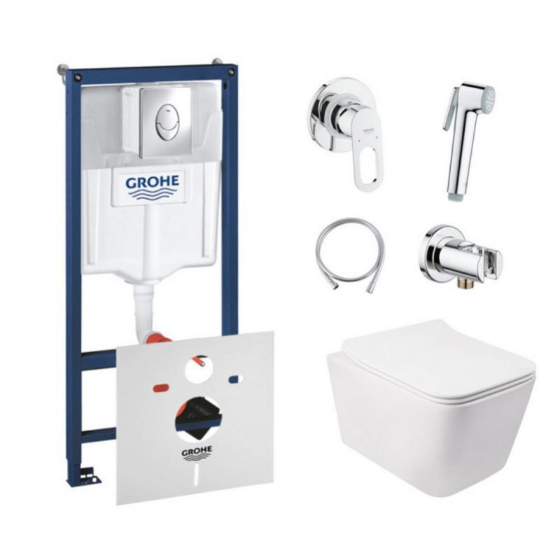 

Комплект инсталляция Grohe Rapid SL 38721001 + унитаз с сиденьем Qtap Crow QT05335170W + набор для