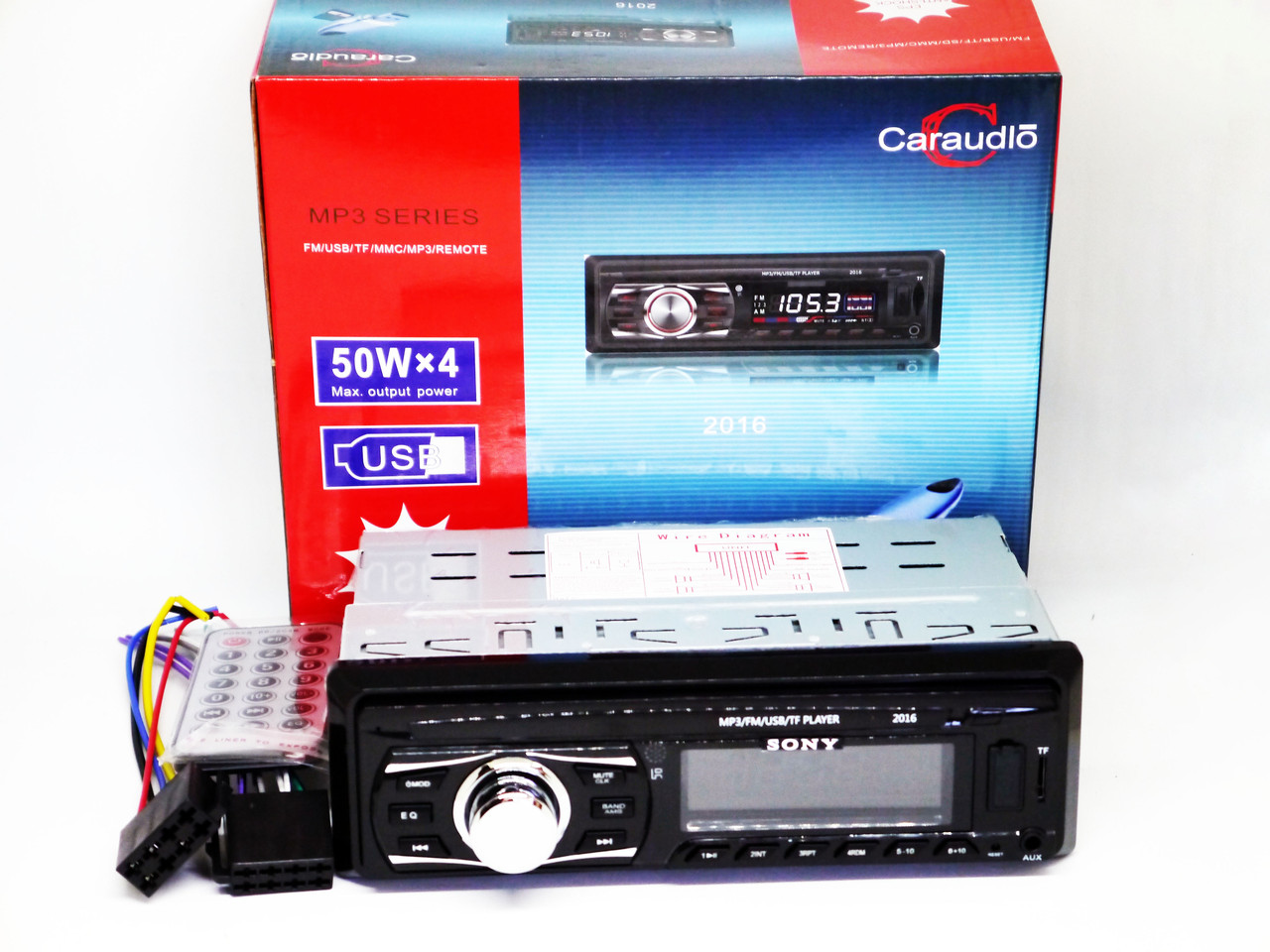 

Автомагнитола Sony 2016 ISO - USB+SD+AUX+FM (4x50W)