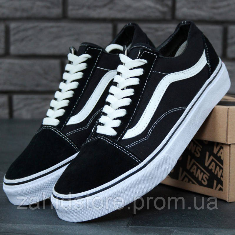 

Мужские кеды в стиле Vans Old Skool, черно-белый, Китай 43