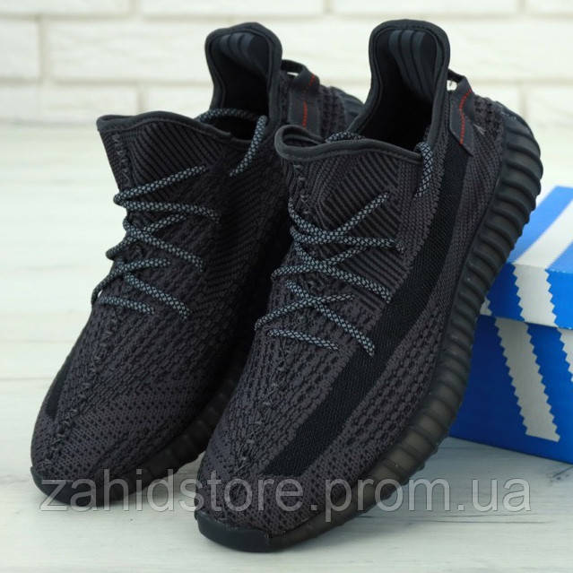 

Мужские кроссовки в стиле Adidas Yeezy 350 BOOST, черный, рефлектив, Китай 43
