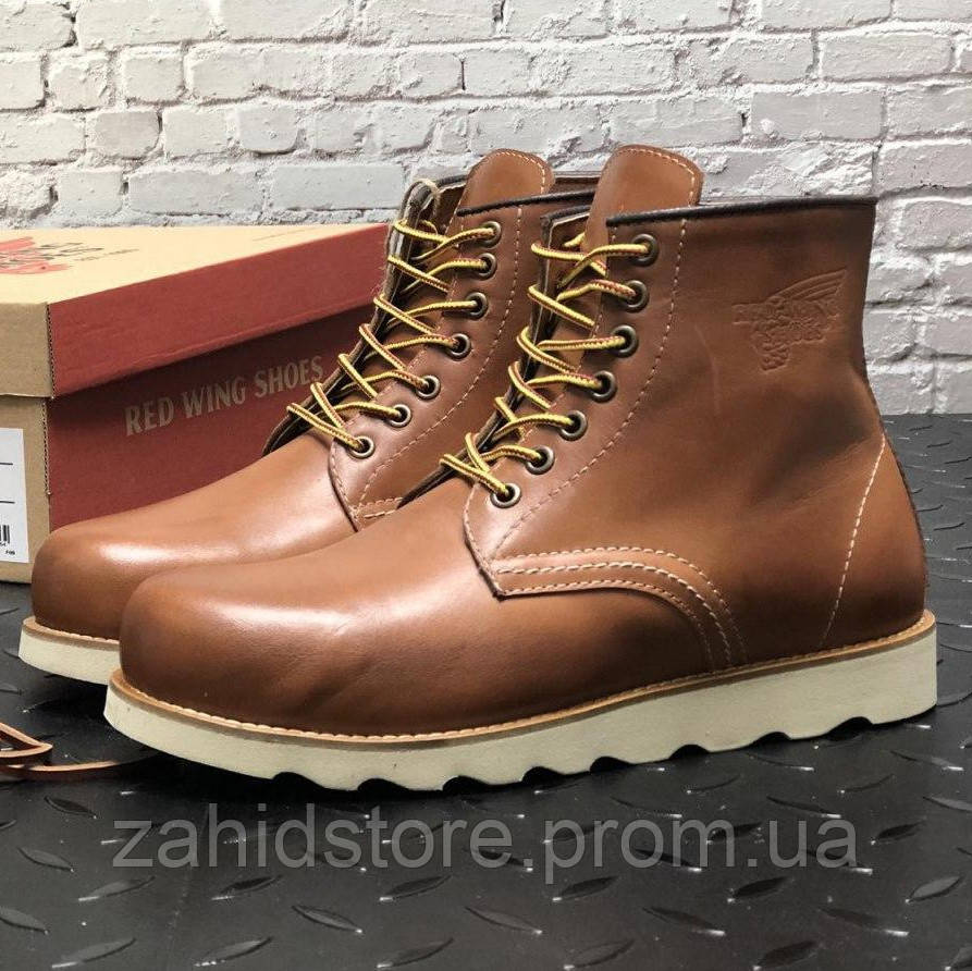 

Мужские ботинки в стиле Red Wing Rover, натуральная кожа, коричневый, США 43