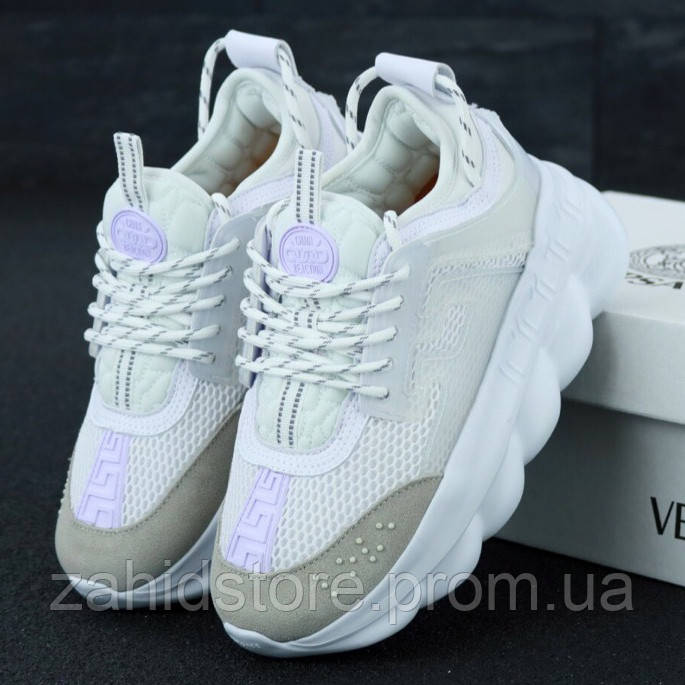 

Женские кроссовки в стиле Versace Chain Reaction, белый, Италия 37