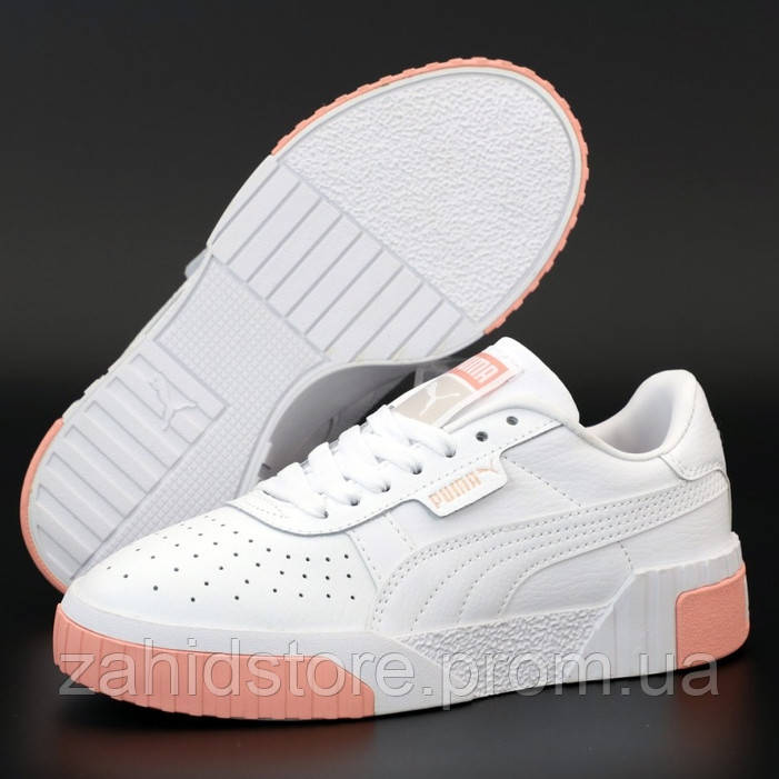 

Женские кроссовки в стиле Puma Cali, кожа, белый, персиковый, Вьетнам 39, Разные цвета