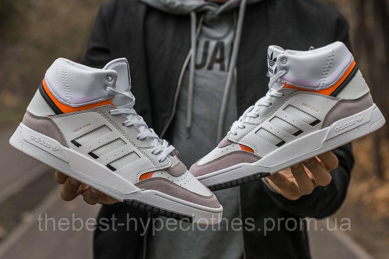 

Мужские Кроссовки Adidas Drop Step Mid White Grey Orange адидас дроп степ 41