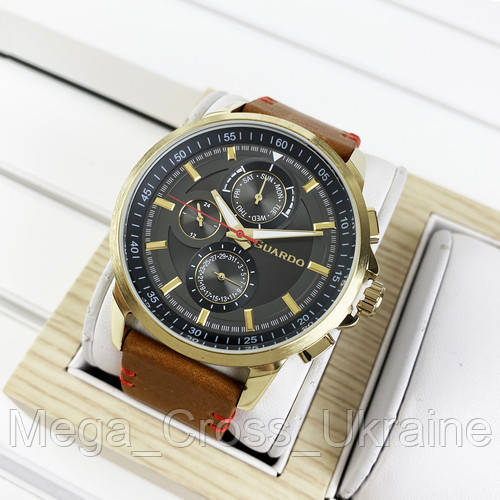 

Мужские наручные часы Guardo 11457-4 Brown-Gold-Gray