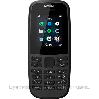 

Мобильный телефон Nokia 105 DS 2019 Black (16KIGB01A01), Черный