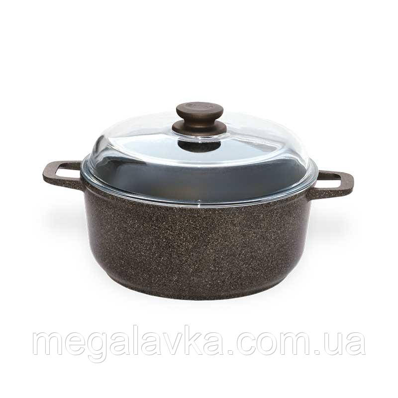 

Кастрюля Granite Brown c крышкой 3 л БИОЛ K303PC, Коричневый